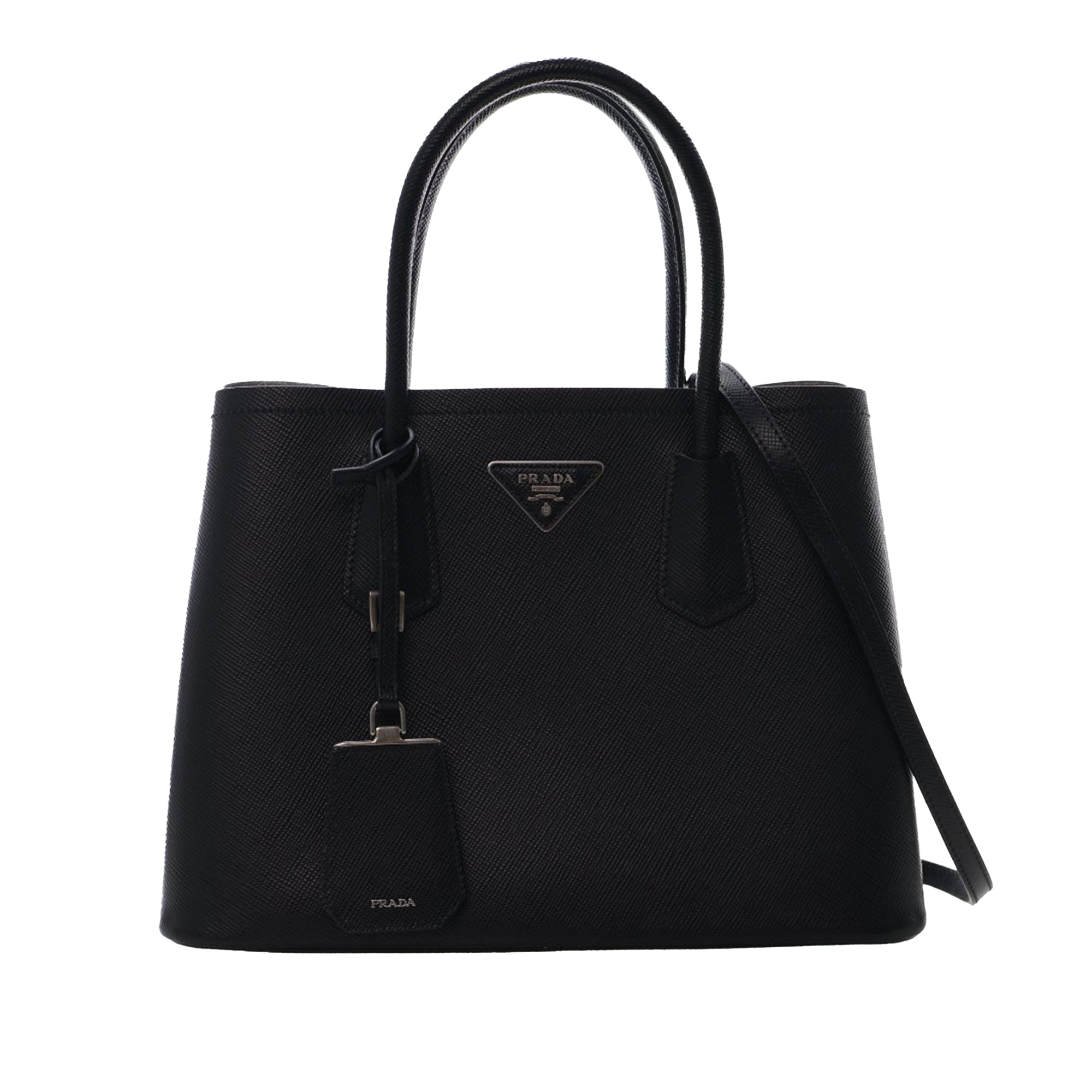 Medium Saffiano Cuir Double Satchel - Image 1