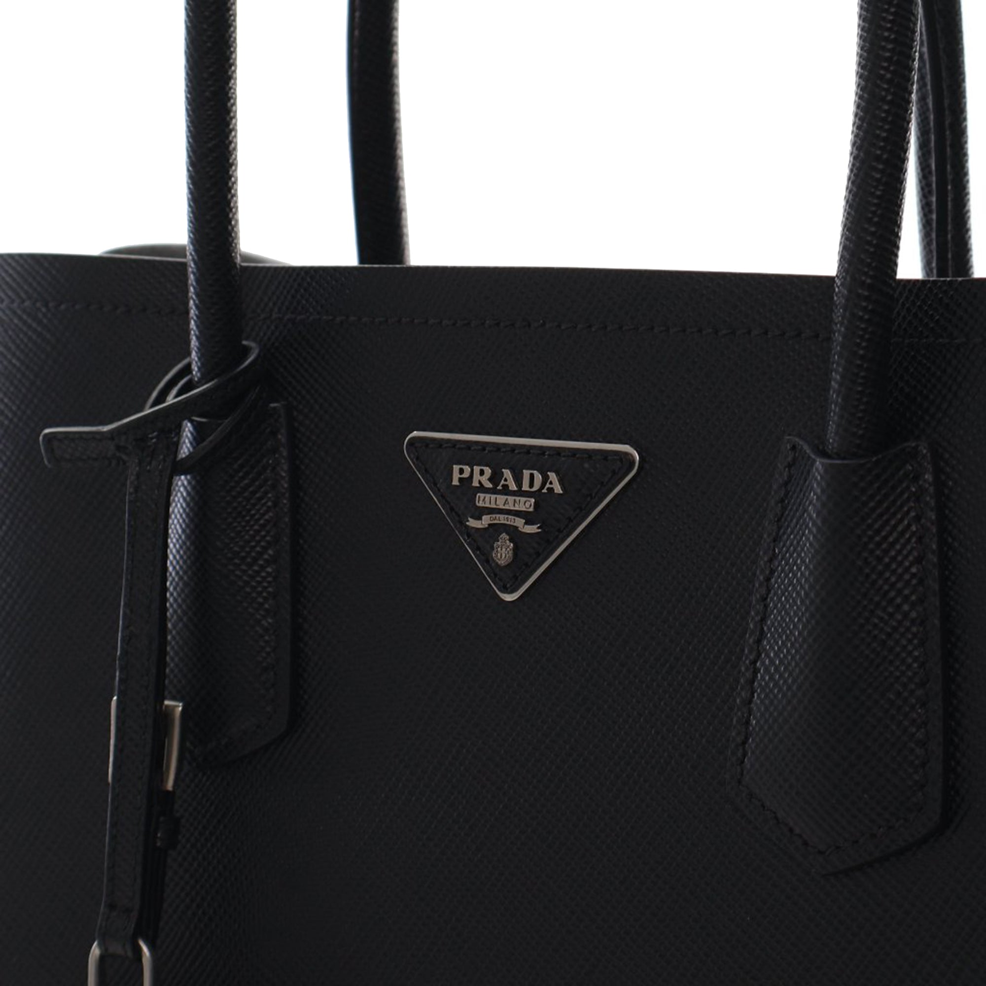 Medium Saffiano Cuir Double Satchel - Image 5