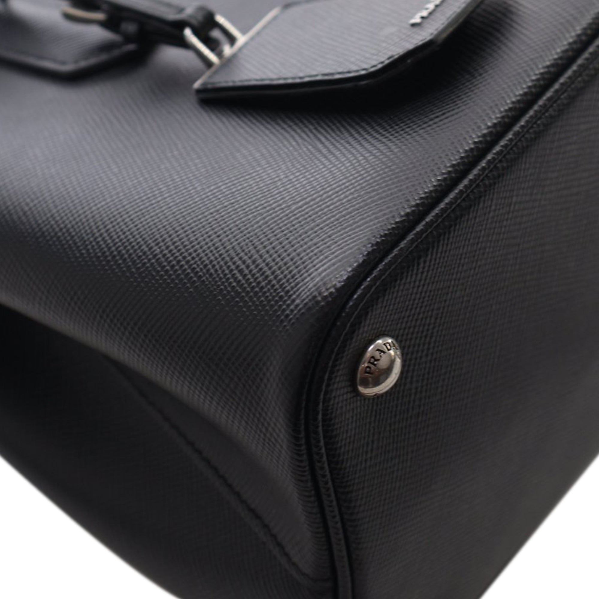 Medium Saffiano Cuir Double Satchel - Image 6