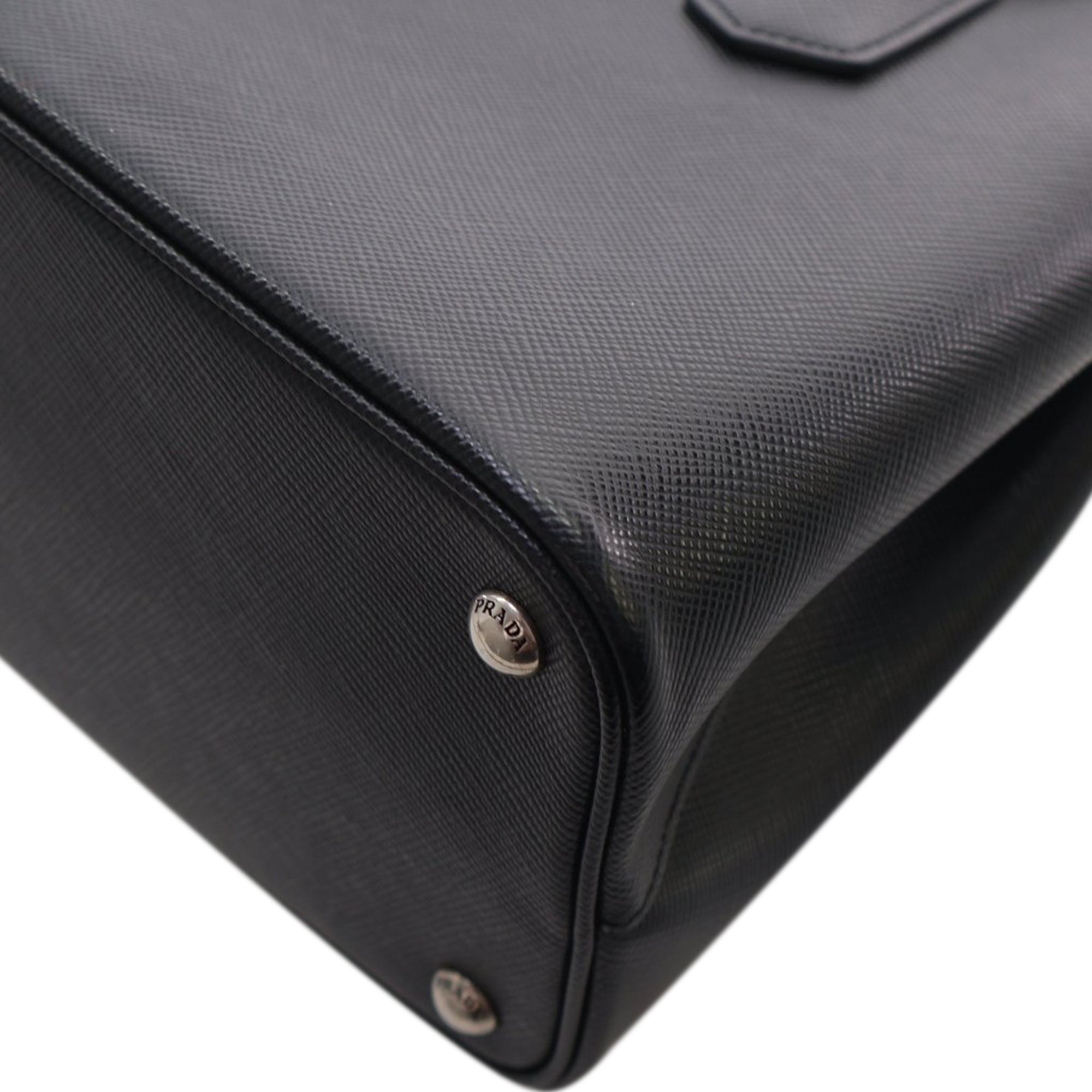 Medium Saffiano Cuir Double Satchel - Image 7