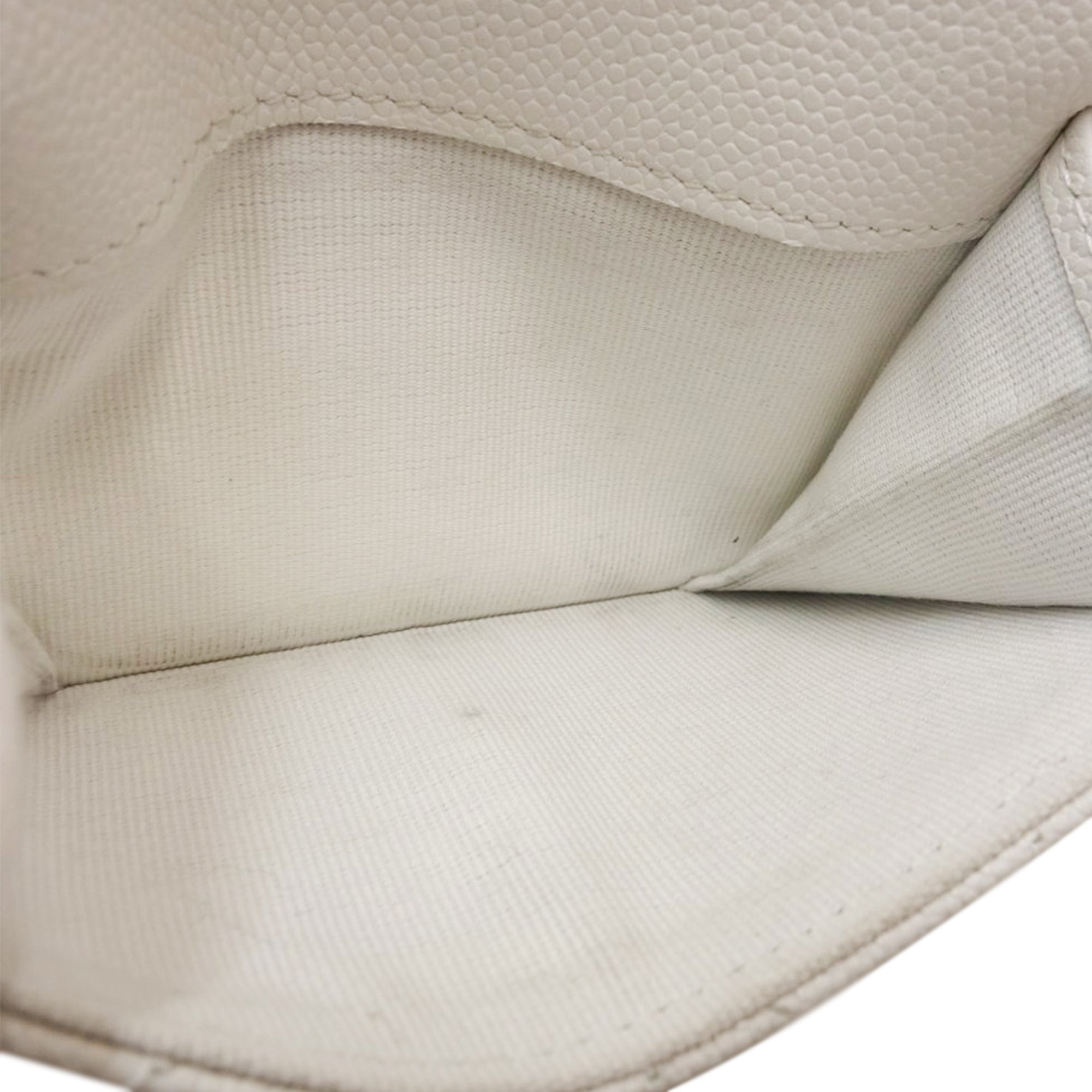 CC Quilted Caviar Flap Card Holder Wallet - Image 3
