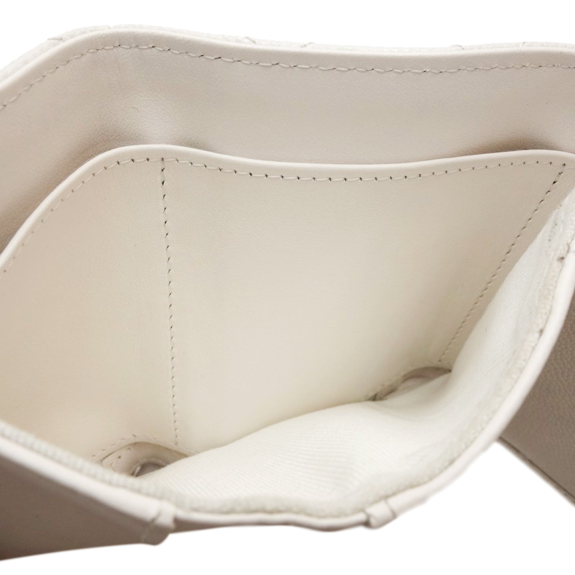 CC Quilted Caviar Flap Card Holder Wallet - Image 4