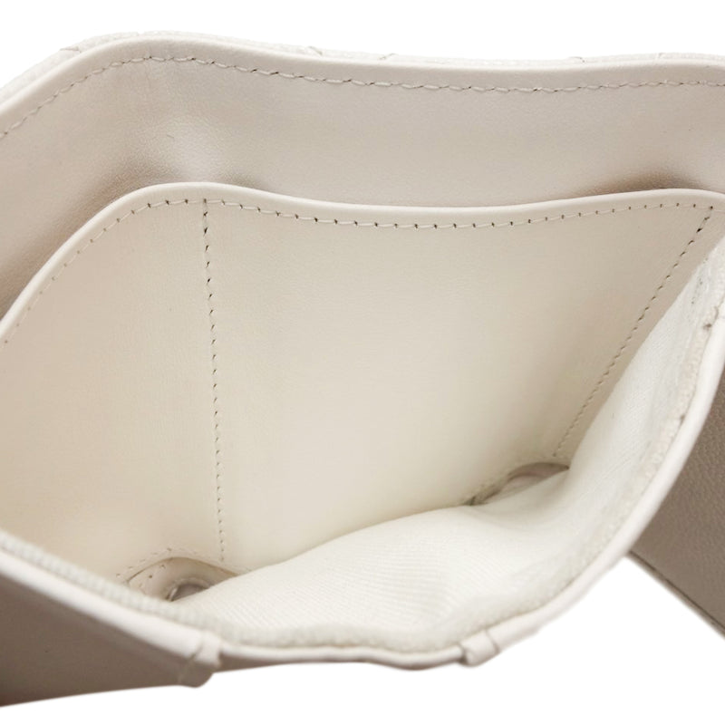 CC Quilted Caviar Flap Card Holder Wallet - Image 4