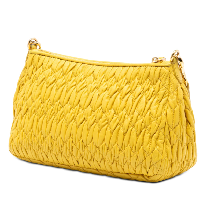 Matelasse Nappa Crystal Charm Shoulder Bag - Image 2