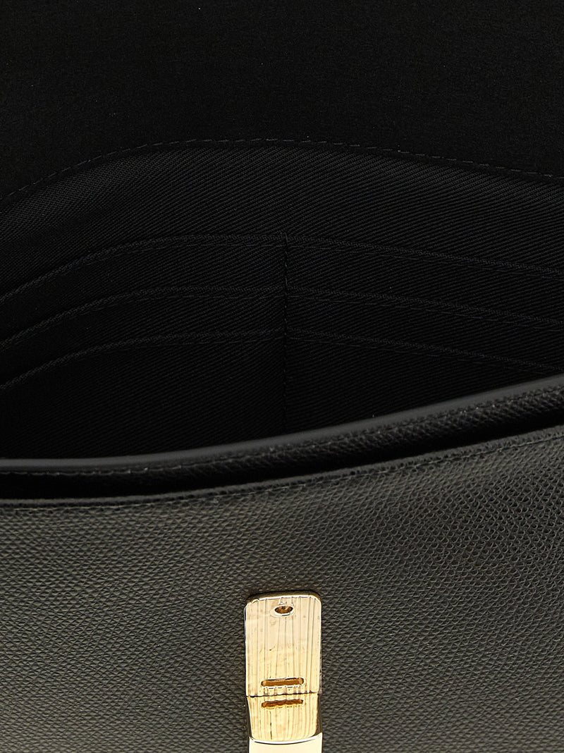 Furla Iride Clutch — Black Printed Calf Leather