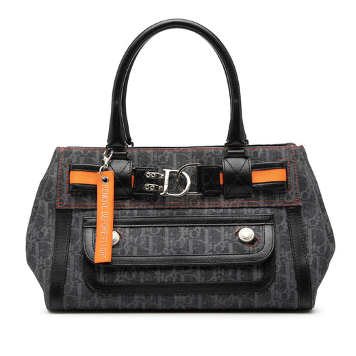 Diorissimo Trotter Denim Flight Handle Bag - Image 1