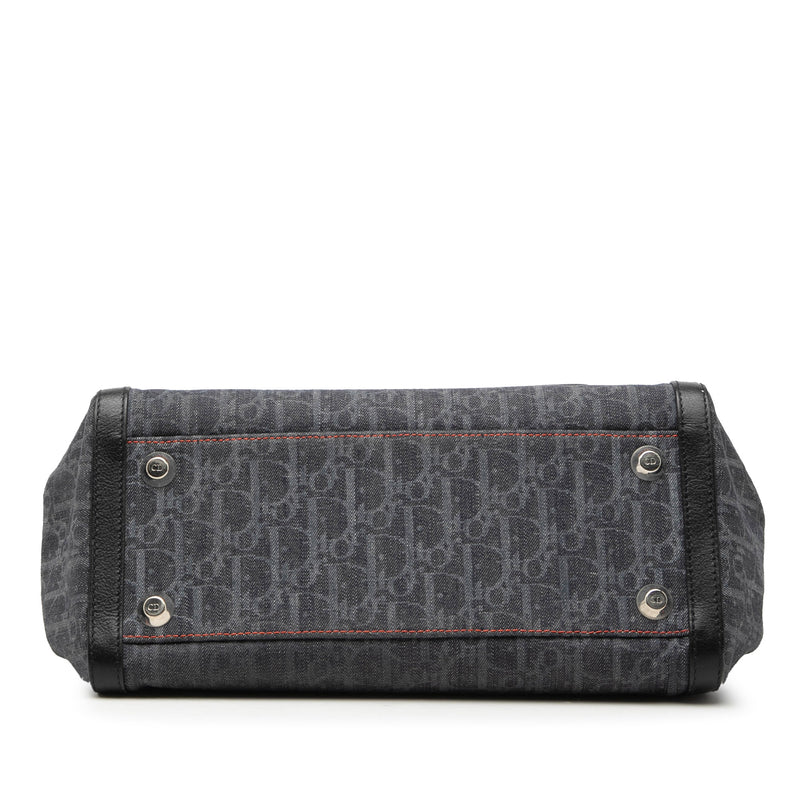Diorissimo Trotter Denim Flight Handle Bag - Image 3