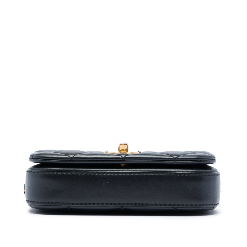 Mini Quilted Calfskin Nailed CC Flap - Image 3