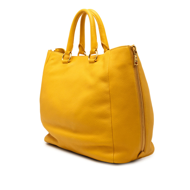 Vitello Daino Side Zip Convertible Tote - Image 2