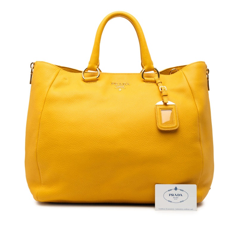 Vitello Daino Side Zip Convertible Tote - Image 7