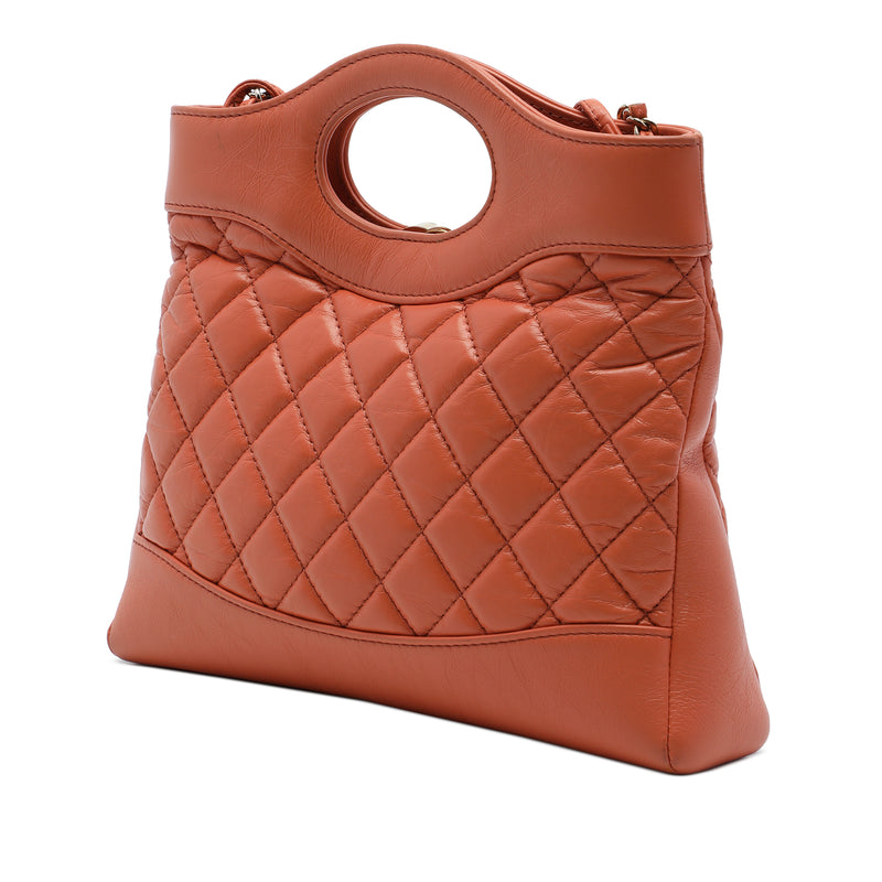 Mini Shiny Crumpled Calfskin 31 Shopping Bag - Image 2