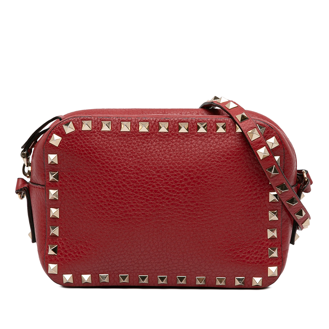 Grainy Calfskin Rockstud Camera Bag - Image 1
