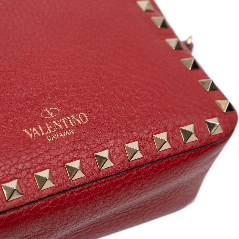 Grainy Calfskin Rockstud Camera Bag - Image 7