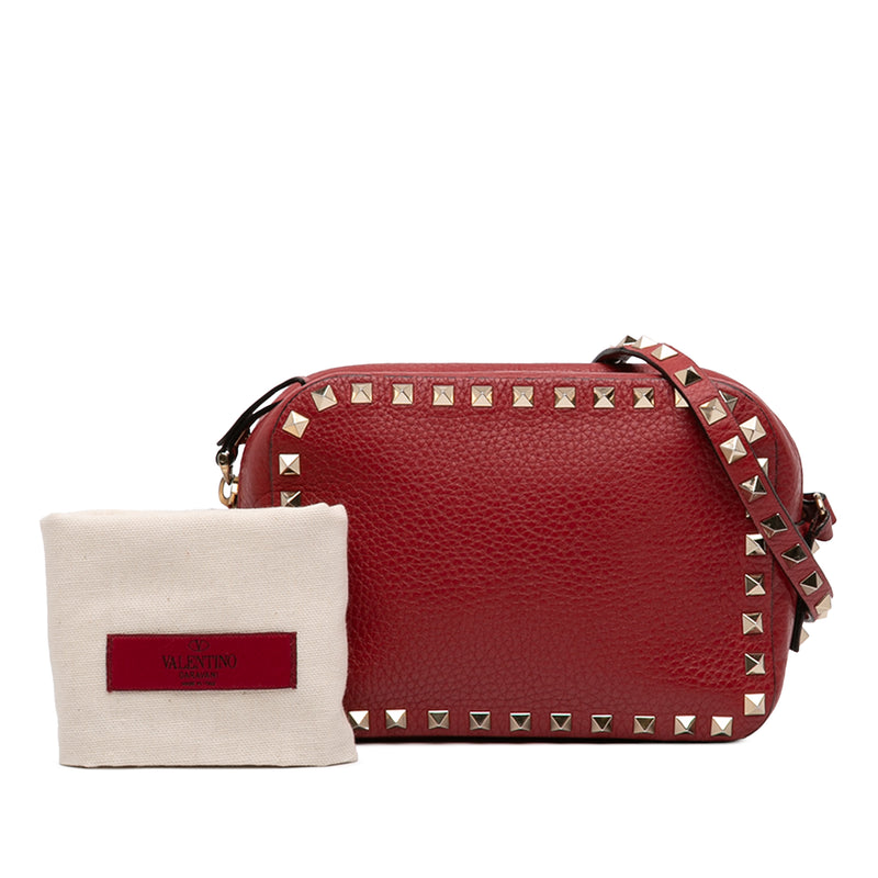 Grainy Calfskin Rockstud Camera Bag - Image 9