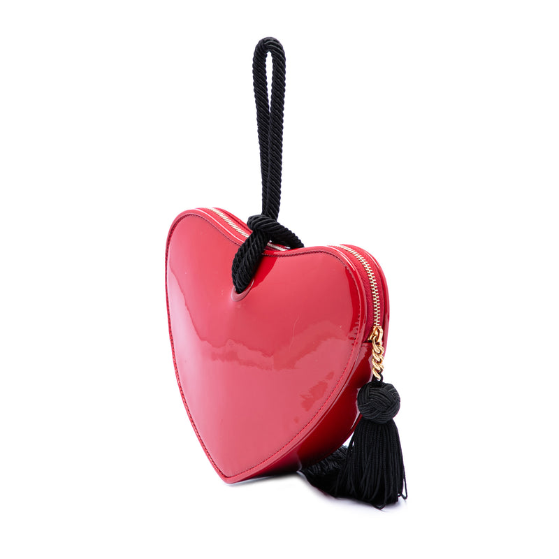 Patent Sac Coeur Heart Shaped Clutch - Image 2