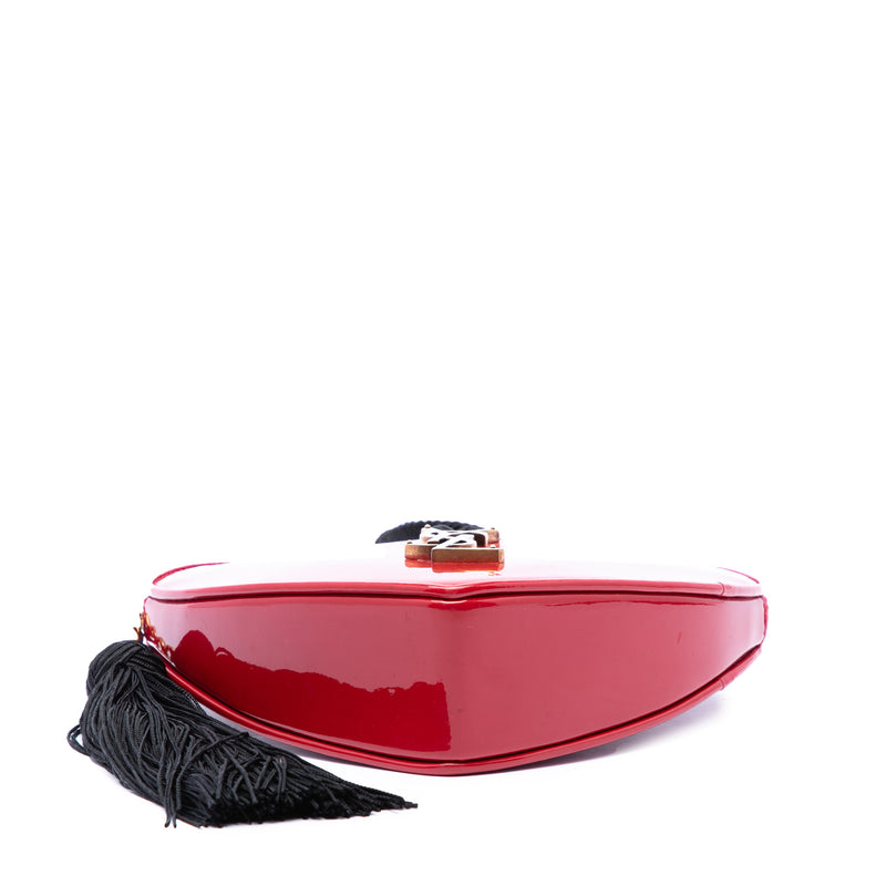 Patent Sac Coeur Heart Shaped Clutch - Image 3