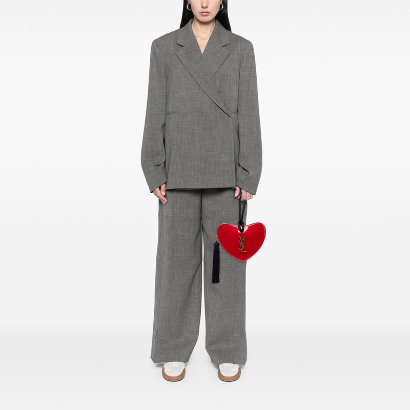 Patent Sac Coeur Heart Shaped Clutch - Image 6