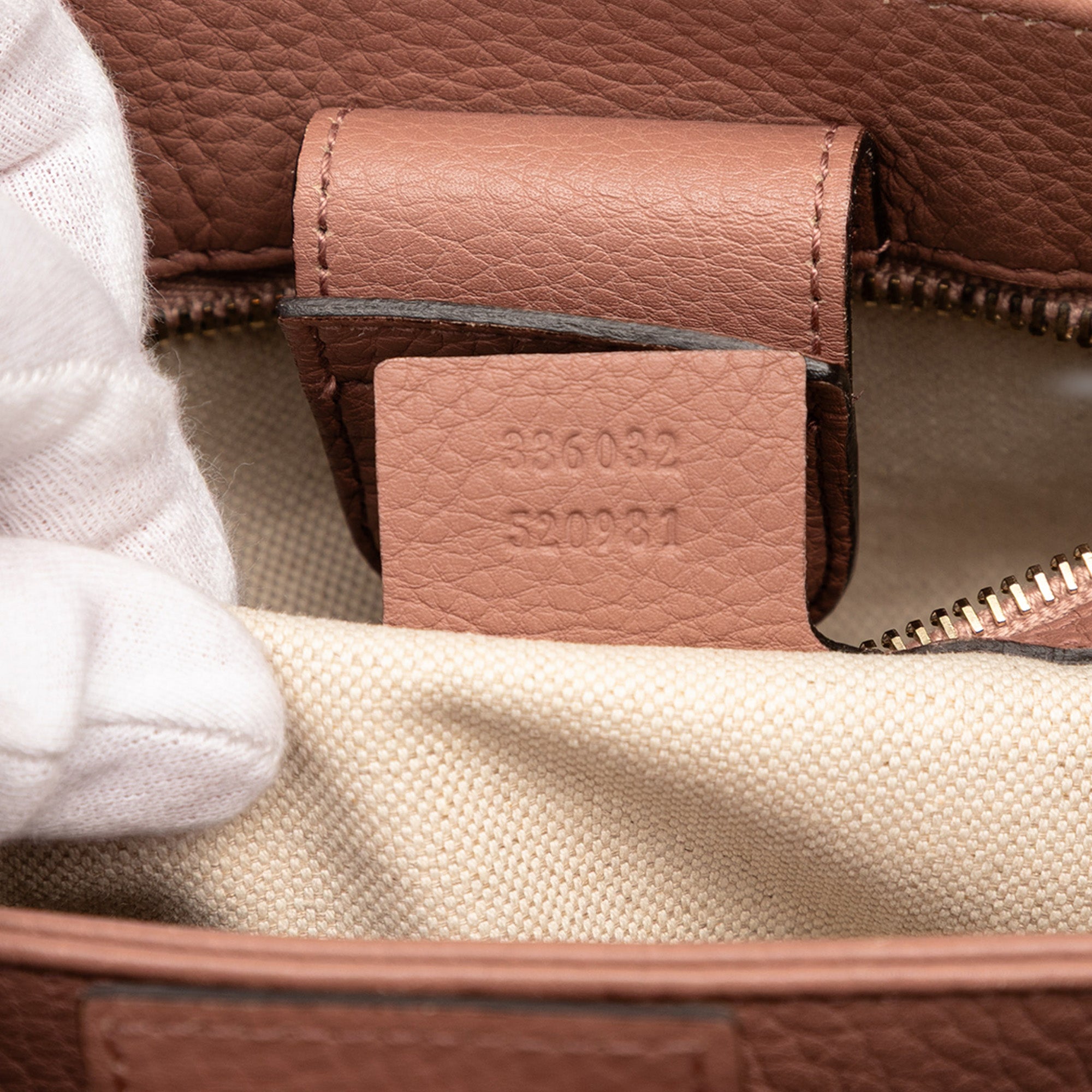 Small Calfskin Bamboo Shopper Satchel - Image 6