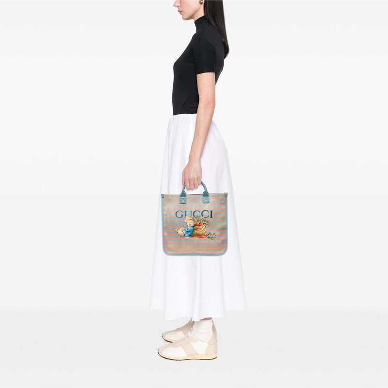 Childrens Striped Canvas Peter Rabbit Tote - Image 7