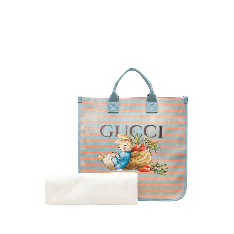 Childrens Striped Canvas Peter Rabbit Tote - Image 8