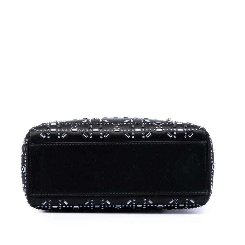 Mini Satin Cannage Strass Crystal Embellished Lady Dior - Image 3