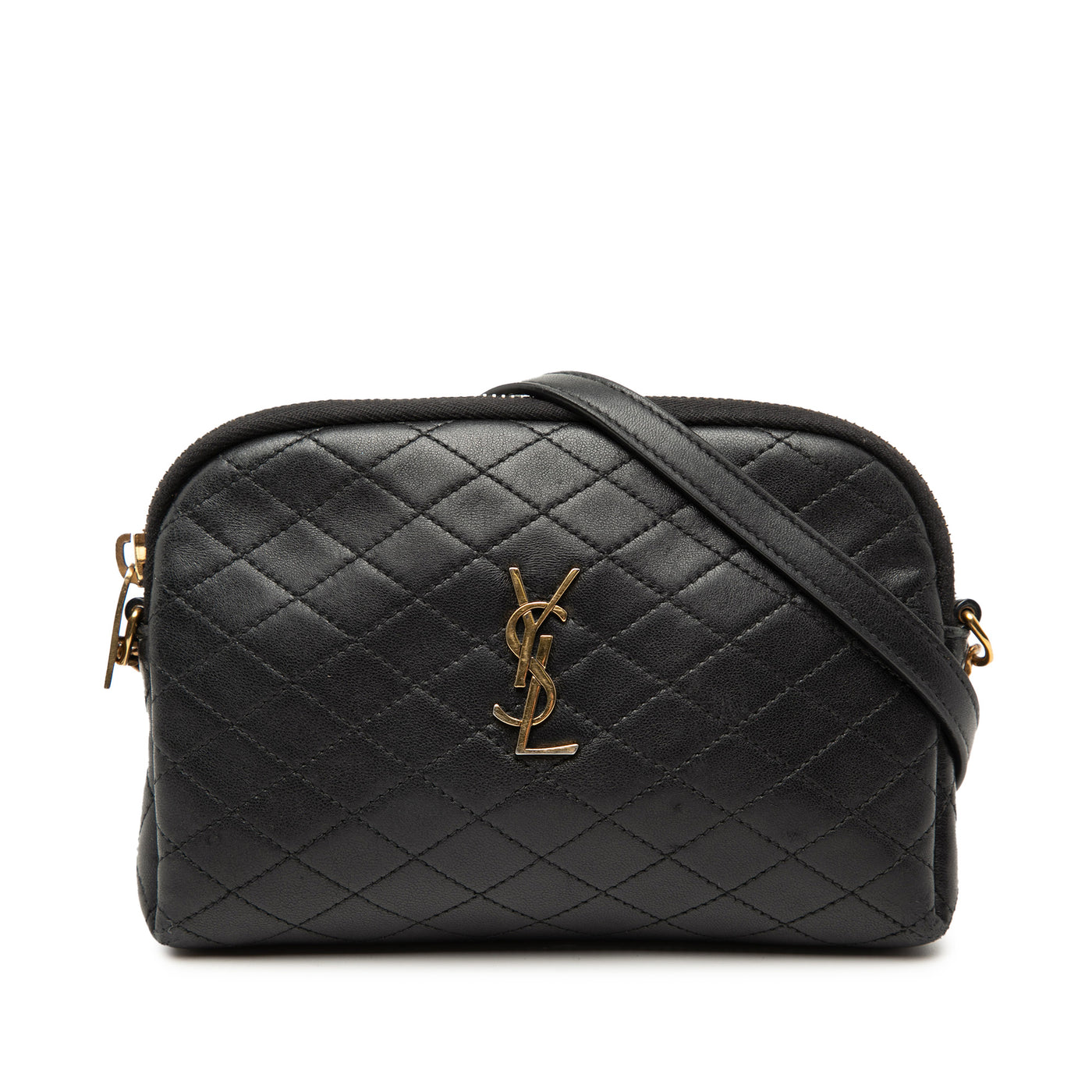 Mini Quilted Lambskin Gaby Zippered Pouch - Image 1