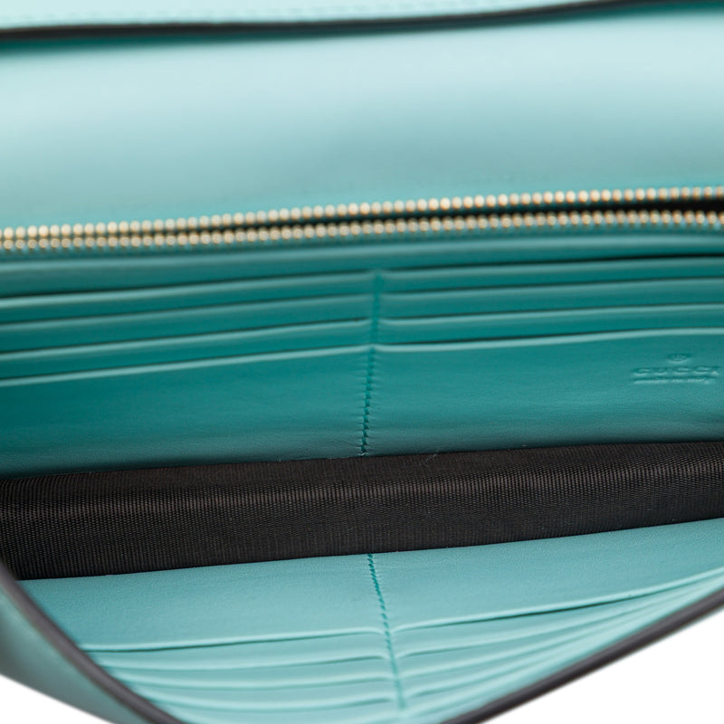 Calfskin Interlocking G Dollar Wallet On Strap - Image 4