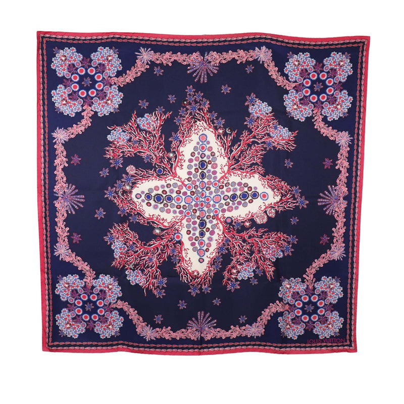 Coral Silk Scarf