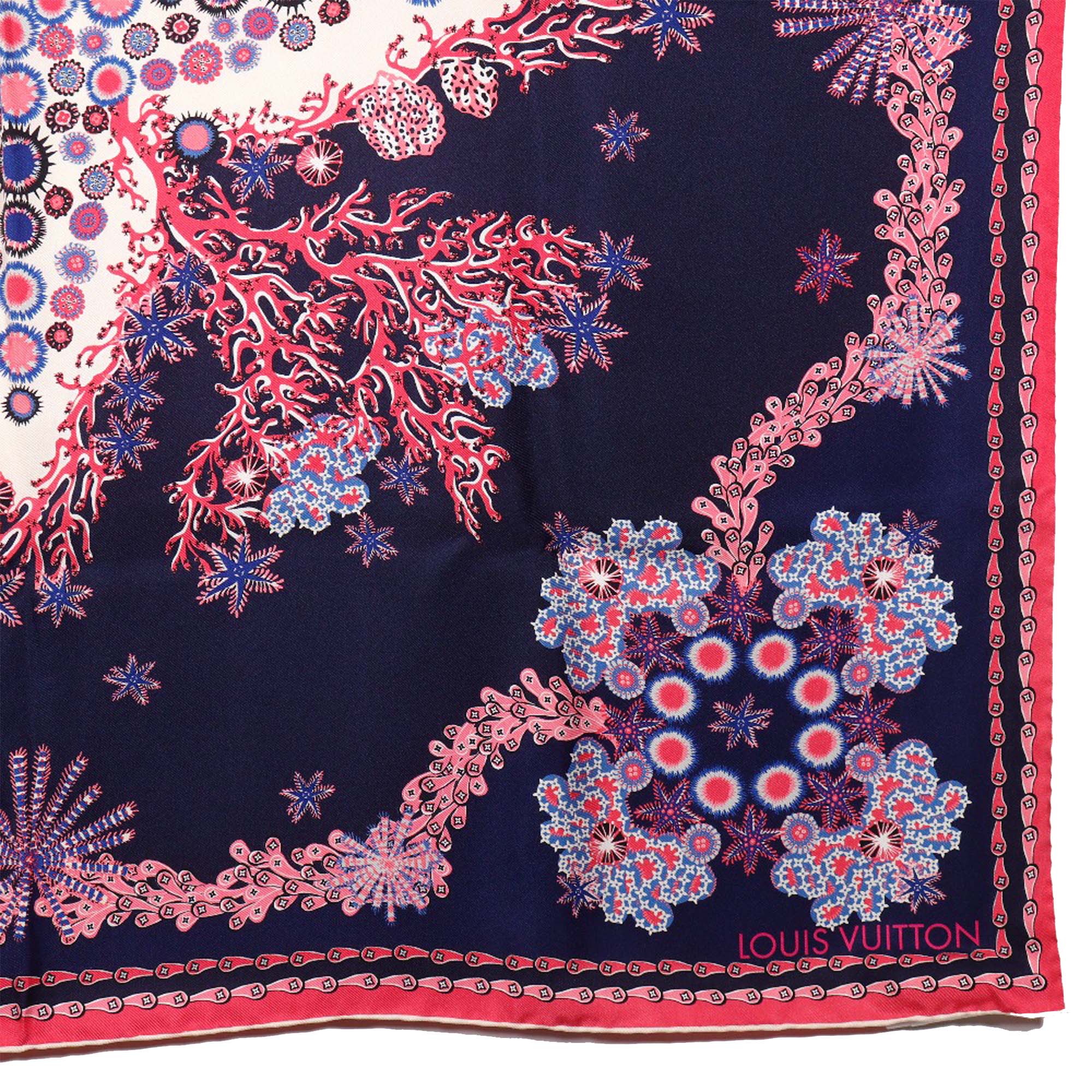 Coral Silk Scarf - Image 3