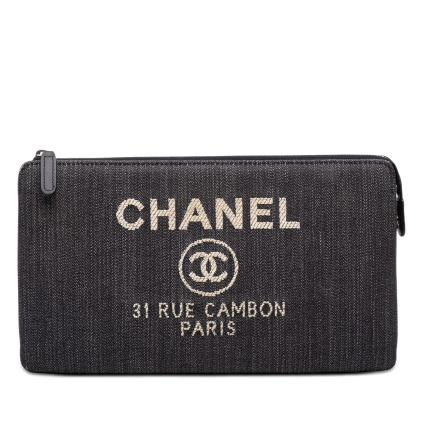 Denim Deauville Double Compartment Clutch - Image 1