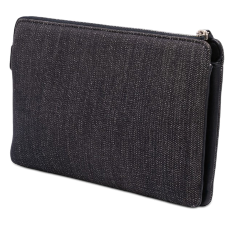 Denim Deauville Double Compartment Clutch - Image 2