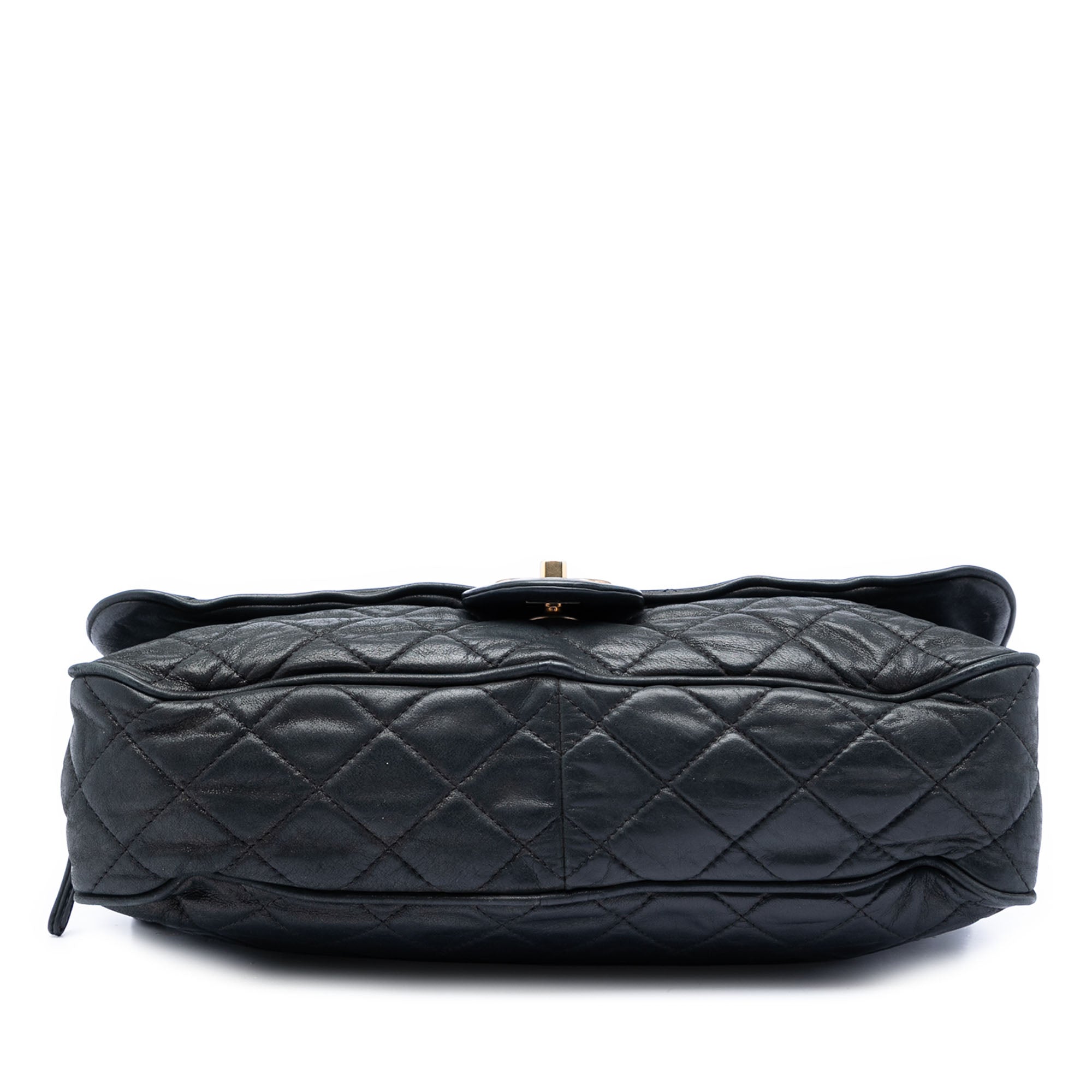 Large Quilted Iridescent Calfskin Shiva Flap - Image 3