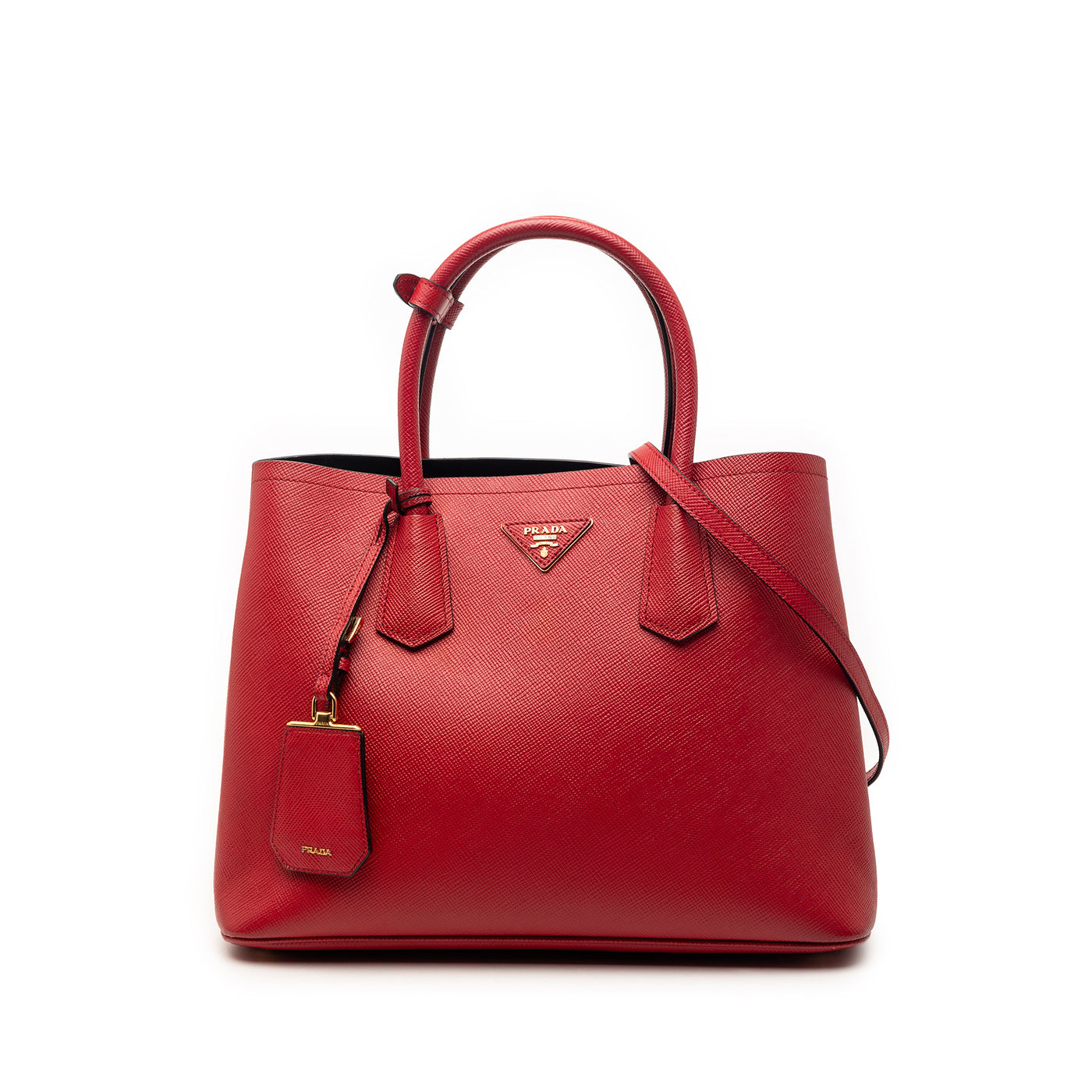 Medium Saffiano Cuir Double Satchel - Image 1