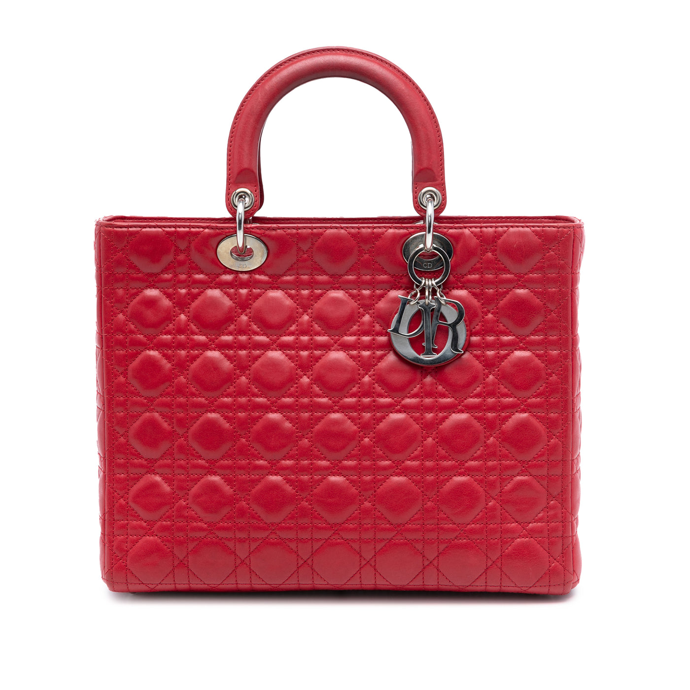 Large Lambskin Cannage Lady Dior - Image 1