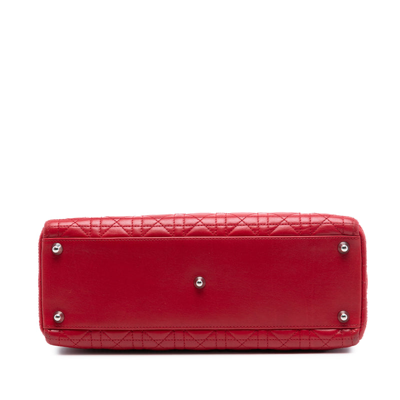 Large Lambskin Cannage Lady Dior - Image 3