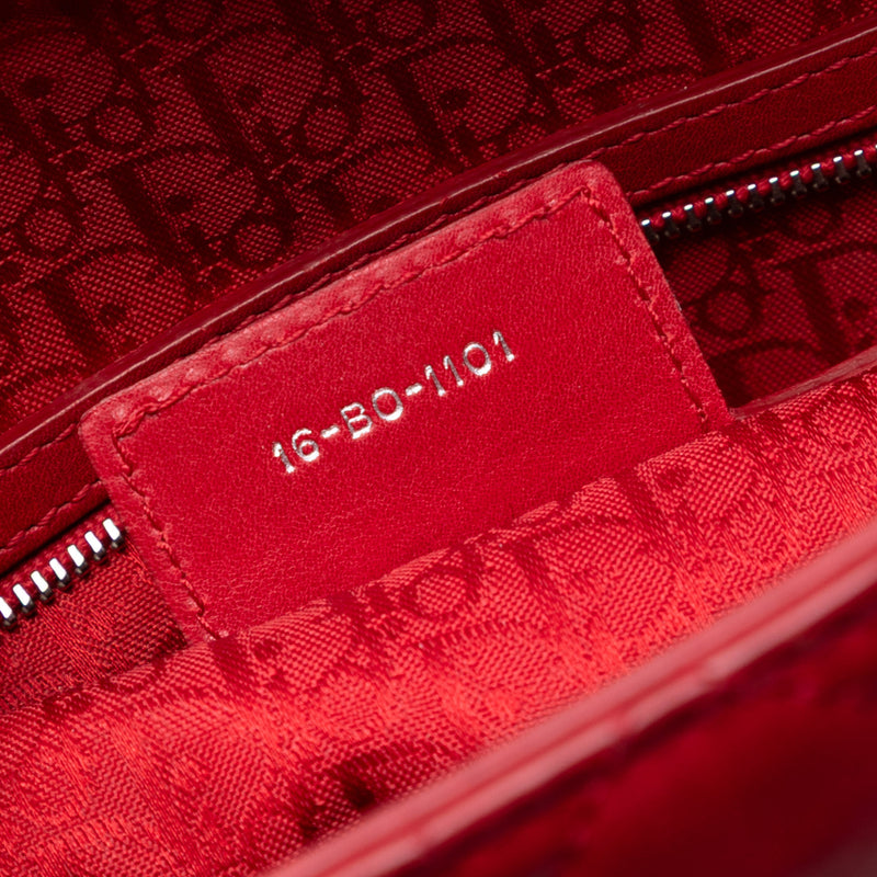 Large Lambskin Cannage Lady Dior - Image 6