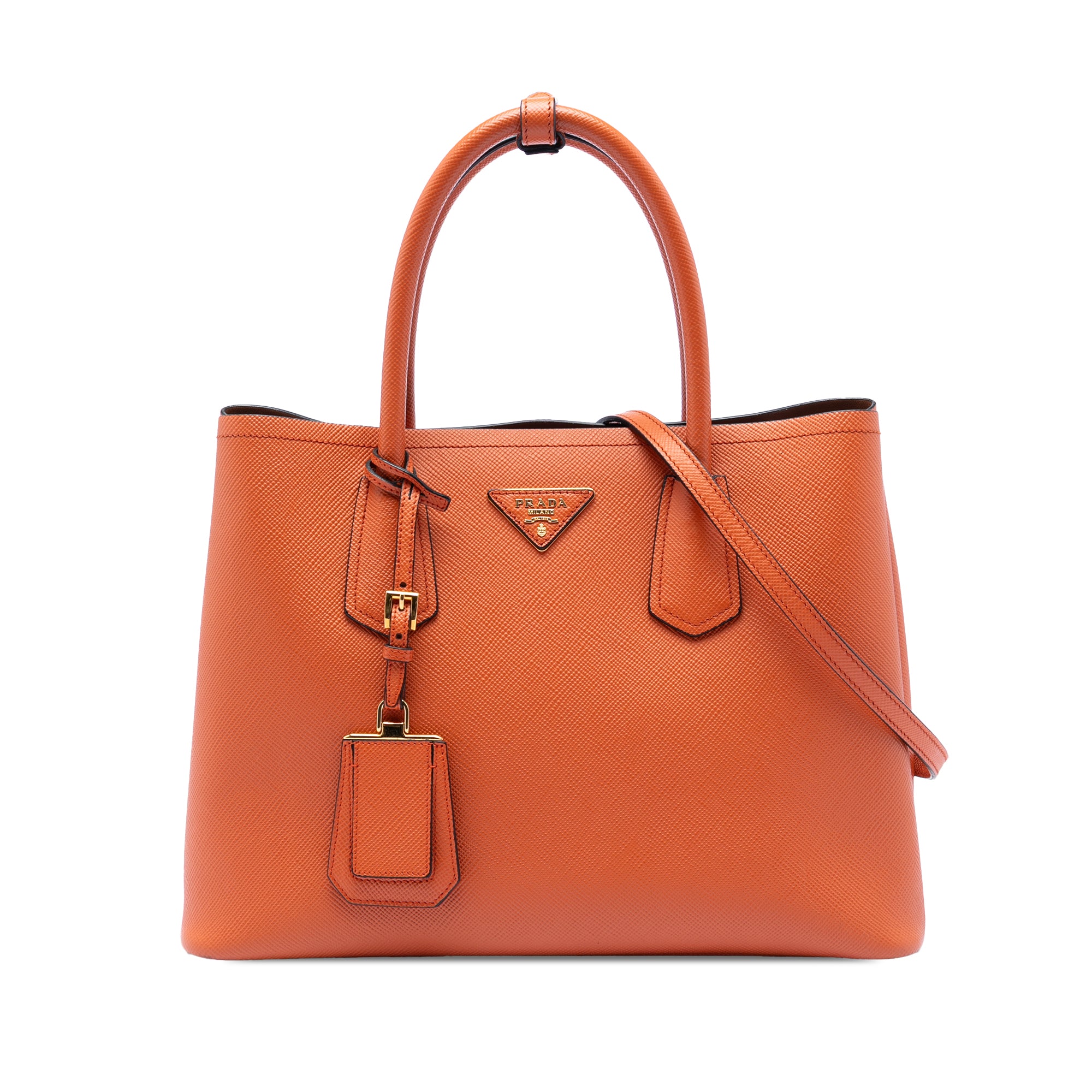 Medium Saffiano Cuir Double Handle Satchel - Image 1