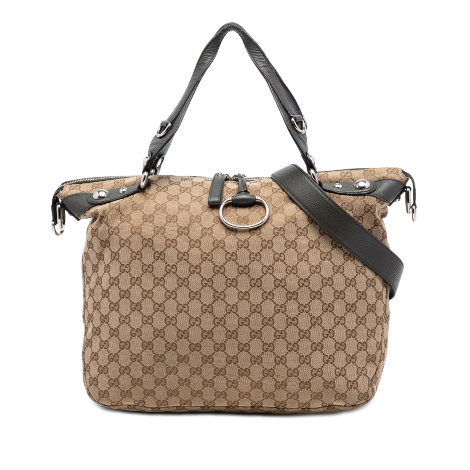 Large GG Canvas Icon Bit Satchel - Image 1