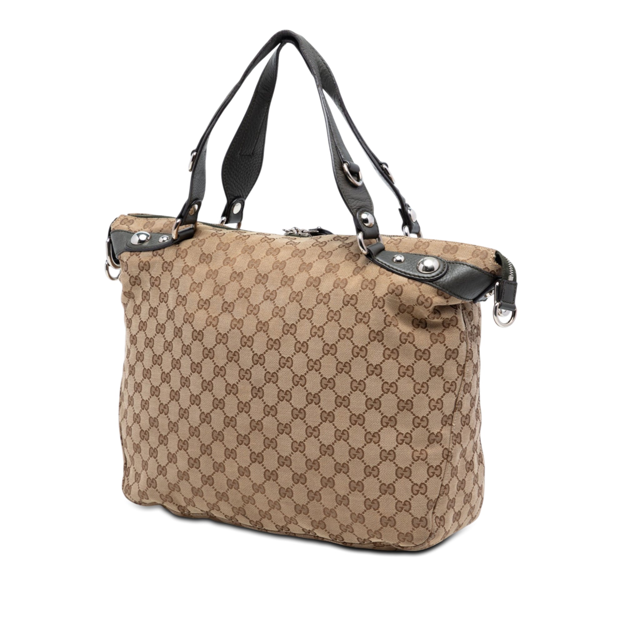 Large GG Canvas Icon Bit Satchel - Image 2
