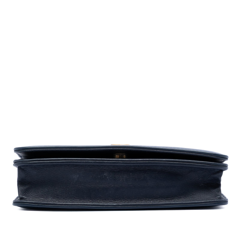 Printed Denim and Calfskin Gabrielle Wallet On Chain - Image 3