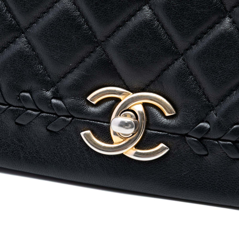Quilted Lambskin Braided Saddle Flap - Image 6