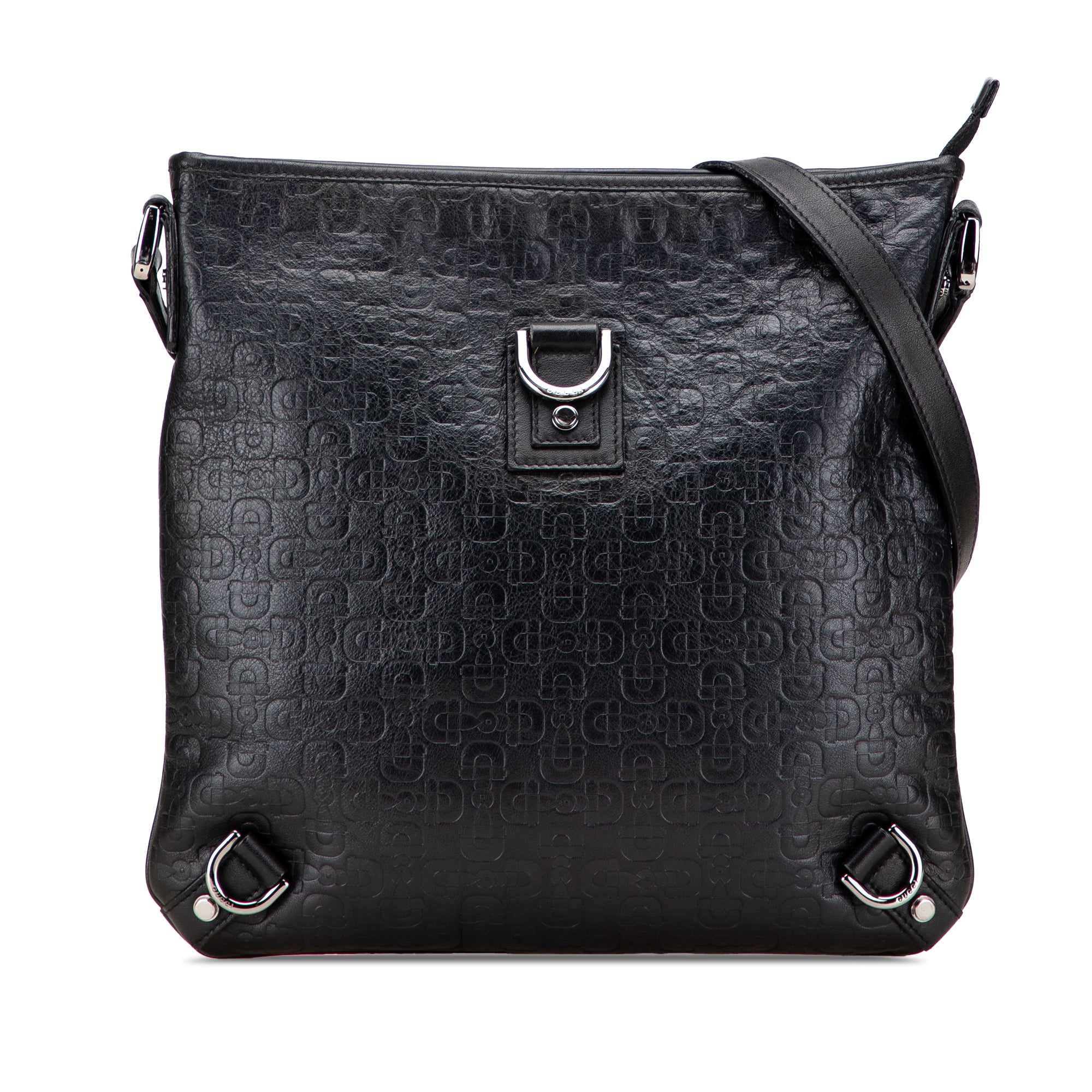 Horsebit Embossed Calfskin Abbey D Ring Crossbody - Image 1