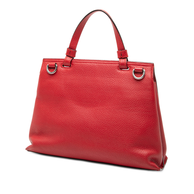 Small Calfskin Bamboo Daily Satchel - Image 2