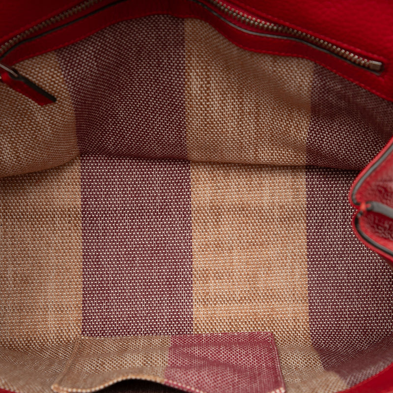 Small Calfskin Bamboo Daily Satchel - Image 4