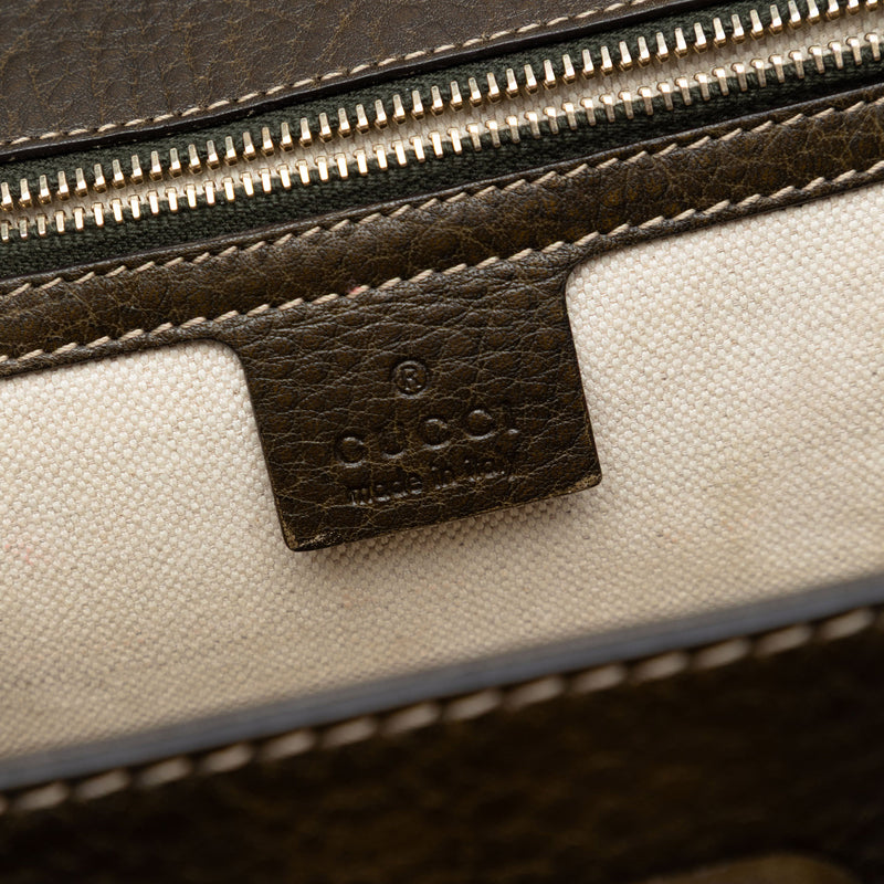 Medium Leather New Bamboo Satchel - Image 5