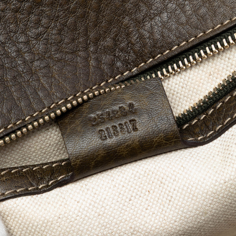 Medium Leather New Bamboo Satchel - Image 6