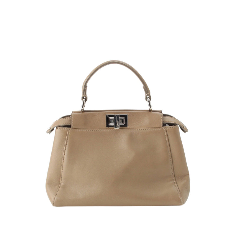 Mini Leather Iconic Peekaboo Satchel - Image 2