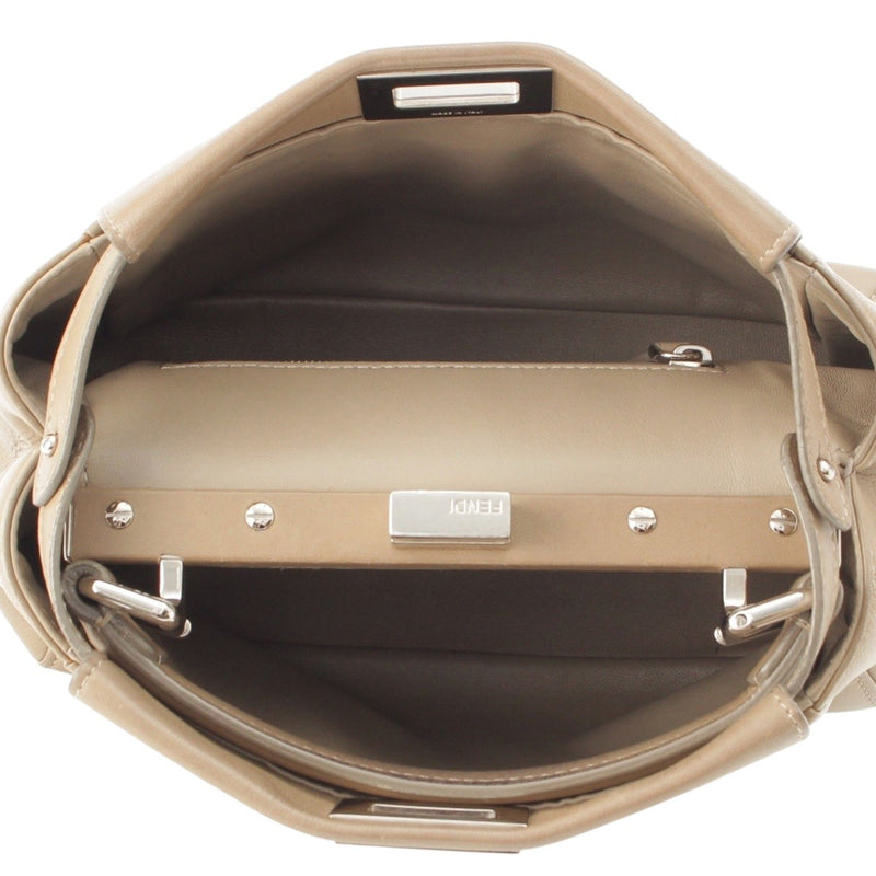 Mini Leather Iconic Peekaboo Satchel - Image 4