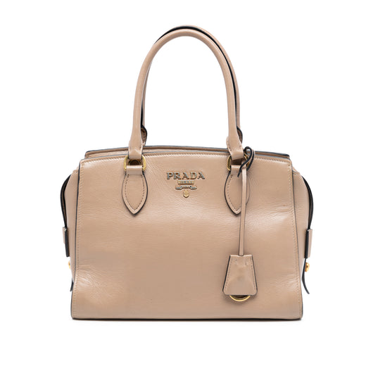 Small City Calf Trimmed Saffiano Top Handle Bag - Image 1