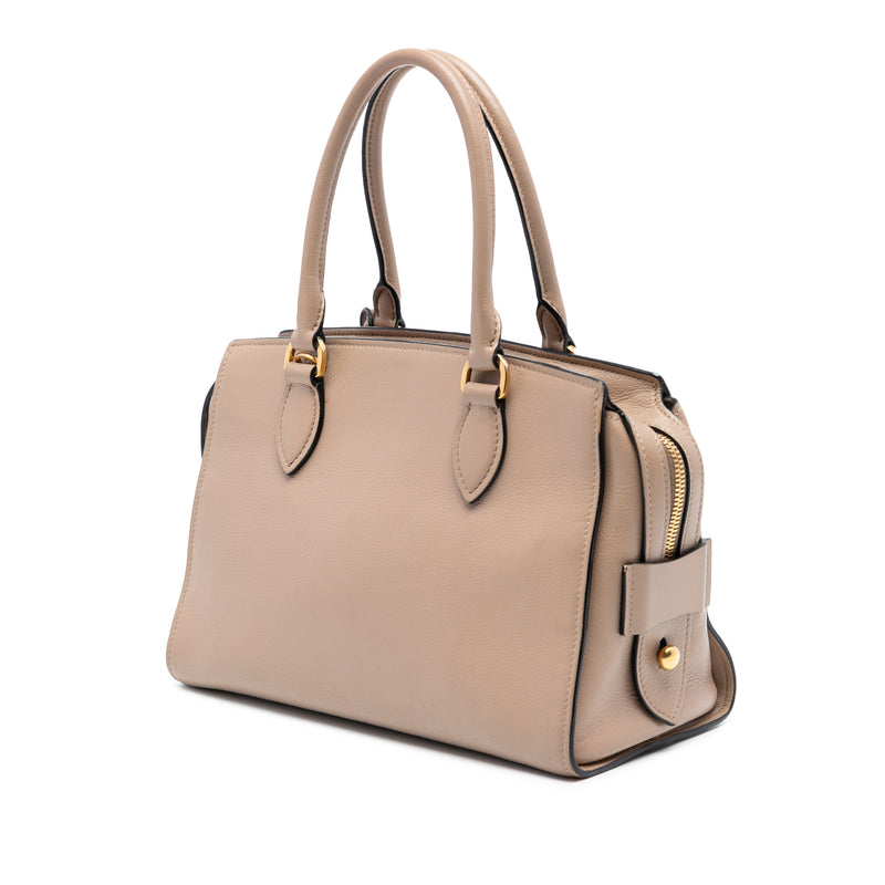 Small City Calf Trimmed Saffiano Top Handle Bag - Image 2